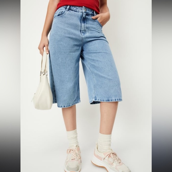 song Denim - NWT S.O.N.G. Stylish Blue Denim Culottes